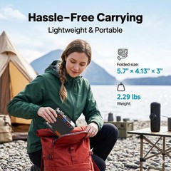 Portable Power Station 88.8Wh, 120W Peak, Lithium Battery Generator, AC Outlet,