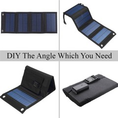 100W Portable Solar Panel Foldable Power Bank for Camping Hiking Phone Charger