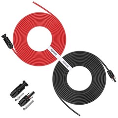 50ft 10 AWG Solar Panel Extension Cable – Weatherproof, Heat Resistant