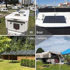 Flexible Solar Panel 200W 18V Waterproof For RV Boat Camper Home Charge