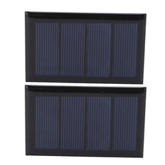 2Pcs 2V 210mA Mini Solar Panel Polysilicon Solar Power Board 80x50mm for DIY