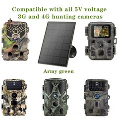 3W 6000mAh Solar Panel Hunting Camera 6000mAh Battery Solar Panel Charging