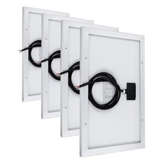 ECO-WORTHY 10W Solar Panel Charger 4 Pack 12V Battery Boat RV Fence