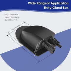 Waterproof Solar Cable Gland Entry Housing Solar Junction Box Fit for roof Pa…