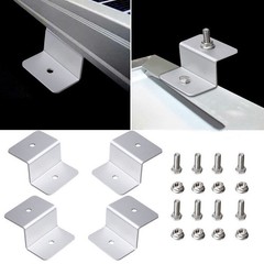 4Pcs Aluminum Solar Panel Rack for Home Mounting Bracket