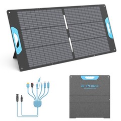 110W Portable Solar Panel for Power Station, 23.5% High Efficiency ETFE Folda…