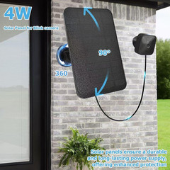 4W Waterproof Solar Panel for Blink Outdoor 4 Camera with 10Ft Cable
