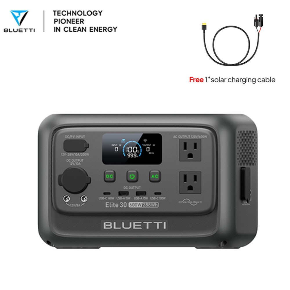 BLUETTI Elite 30 V2 288Wh Portable Power Supply Generator for Camping & Travel