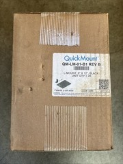 20x Quick Mount QM-LM-01-B1 REV B PV Solar Roof Flashing. Box Of 20. Black