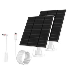 White 5W 5V Solar Panel Charger for Camera Outdoor Wireless