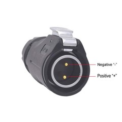 2 Pin Power Industrial Circular Connector to SAE Adapter for Furrion Port