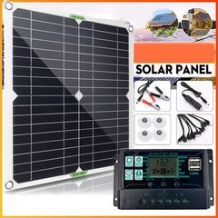 Complete Solar Panel Kit Solar 400W Power Generator 100A Home 12V Grid System