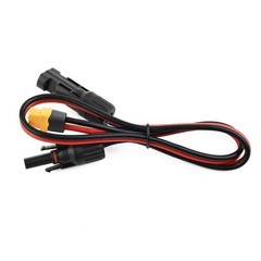 Charging Cable Connection Cable Female Solar Panel PVC Safe Tinned Copper 0.6m