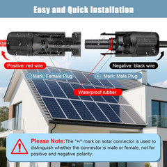 10AWG Solar Panel Cable to Anderson Connector – 3FT Solar Extension Cable with A