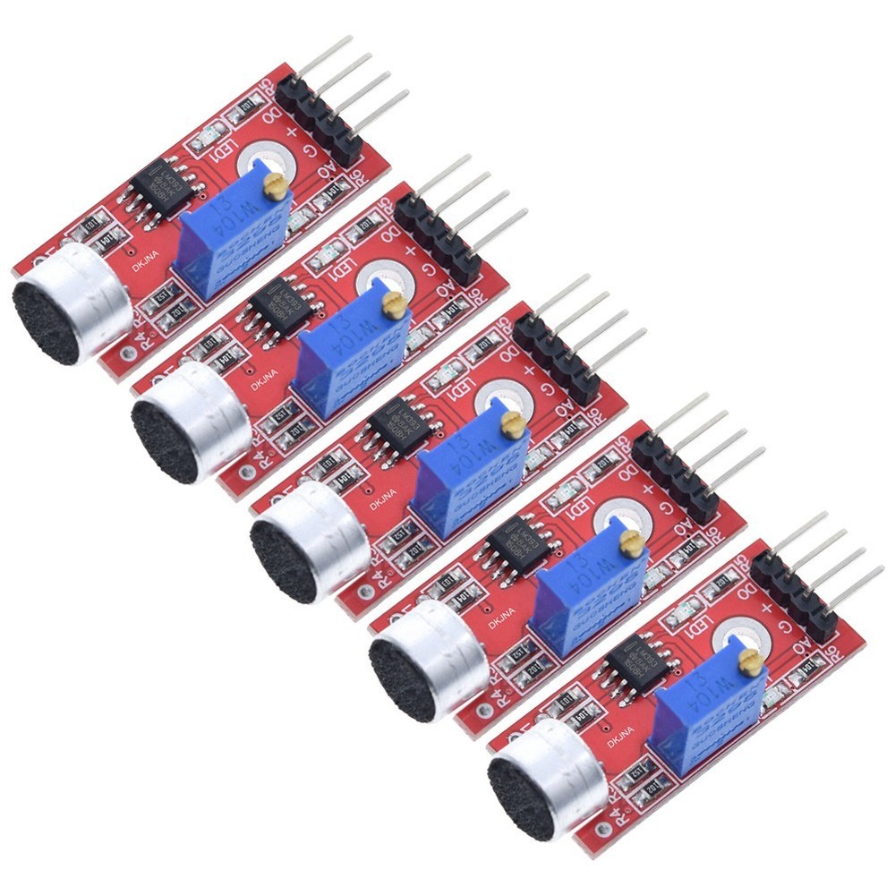 High Gain Ky037 Sound Sensor Module for Microphones and Small Equipment 5Pcs