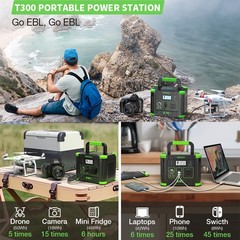 330W/288WH LiFePO4 Lithium Battery Portable Power Station Outdoor Power Sup⁣ply