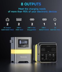 300W Portable Power Station 257Wh Solar Generator PD100W