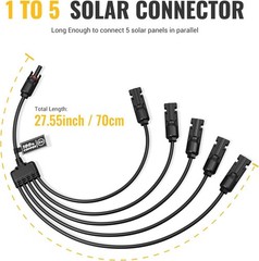 Solar Panel Parallel Connector 5-in-1 Kit