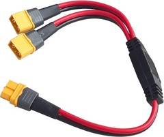 XT60 Y Splitter,XT60 Extension Cable 1 Female to 2 Male Connector Adapter,12A…