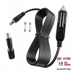 12V/24V Car Charger Cable, Compatible With Jackery Portable Power Station