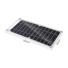 1X( USB Solar Panel 6W 5V Outdoor Mobile Phone Camping Hiking Cells6719