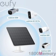 eufy Security Floodlight Cam E220 2000 lm Wired Black Home Security Camera IP65