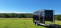 12′ Enclosed SOLAR POWERED Offgrid Self-Sufficient Trailer BASE MODEL