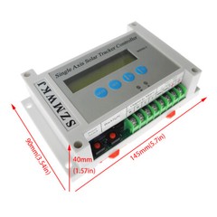 LCD 1KW Solar Tracking Single Axis Sunlight Tracker &14″ DC Linear Actuator Kit