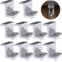 10Pcs Aluminum Alloy PV End Clamps Solar Photovoltaic Brackets For Solar Module
