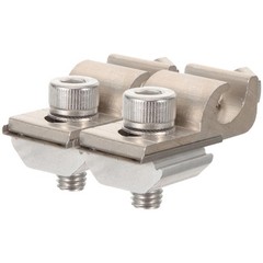 2Pcs Solar Panel Grounding Clamp Copper Tinned Cable Clamp
