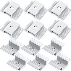 12 Pack Solar Panel Mid Clamps – 1.06″ Aluminum Mounting Brackets for Easy Insta