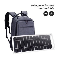 6W/5V USB Solar Panel Folding Power Bank Outdoor Camping Hiking Phone Charger