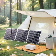 900W Solar Charging Kit with Y-Cable + 2 x 300W Panels + 2M Emergency PowerlM