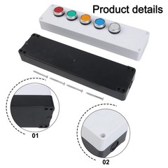 Assured 22mm Push Button Switch Control Box IP65 Rated for Water Resistance