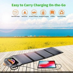 Premium 22W IPX4 Waterproof HIGH EFFICIENCY Folding Solar Panel Camping Charger