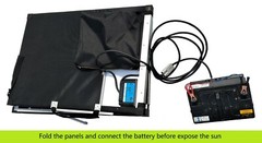 12V 140W Folding solar panel. Suit Lead Acid & Lithium Bat. Customized config.