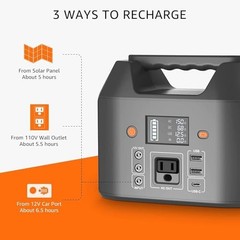 EnginStar 150W Solar Generator 155Wh Power Bank