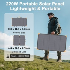 Bifacial Solar Panel 200W ETFE for jackery EXPLORER 1000 2000 V2 Power Station
