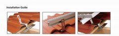 Solar roof tile mounting Pack of 8