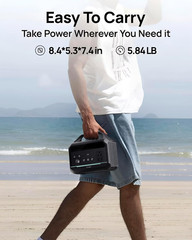 Portable Power Station 300W, 192Wh Large Power Bank with 110V AC Outlet, Lifepo4