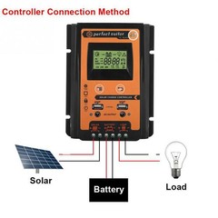 2PCS 30A 12/24V Solar Charger Controller Panel Battery Regulator#