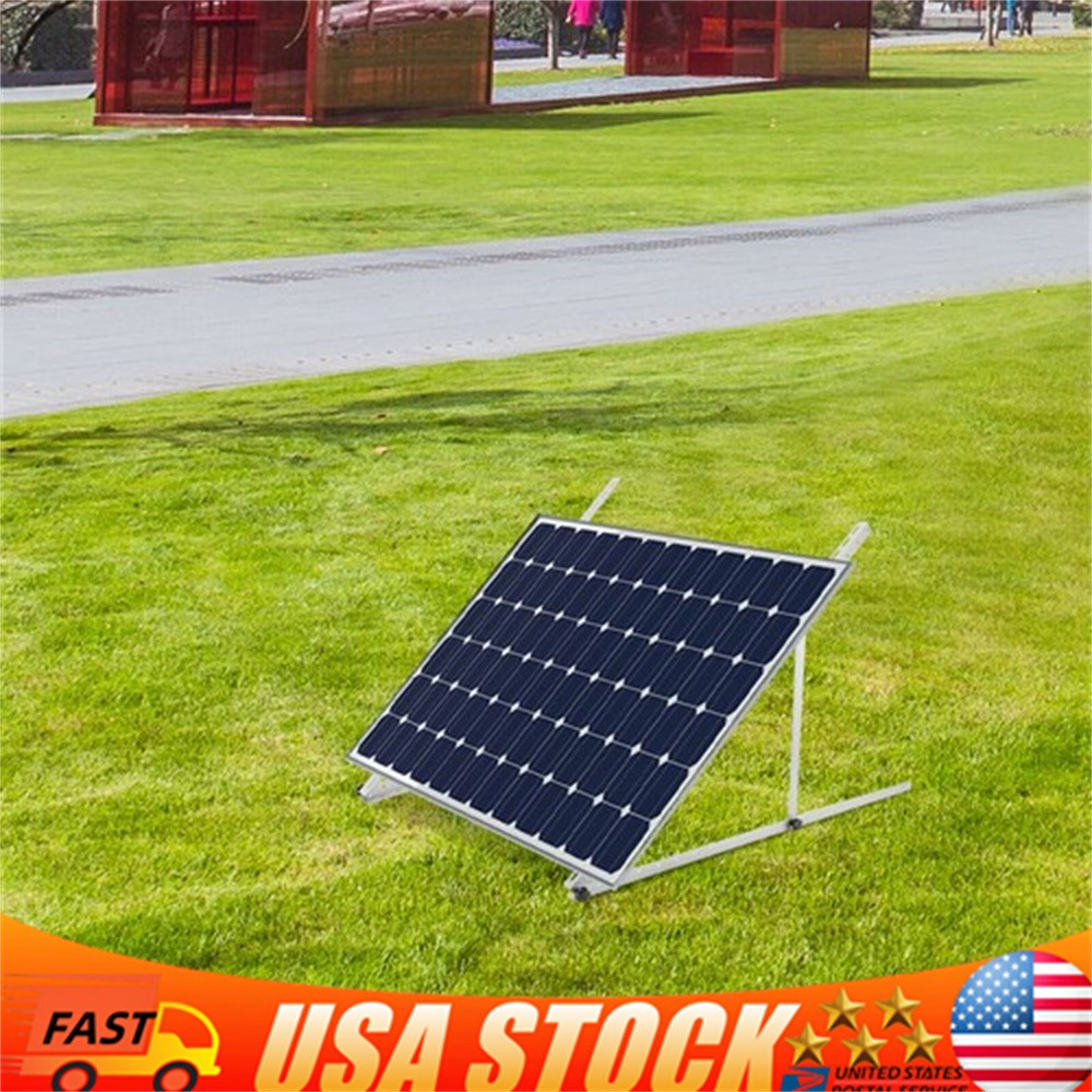 45″ Adjustable Solar Panel Brackets Tilt Mount Frame Rack 0-90° for Boat RV Roof