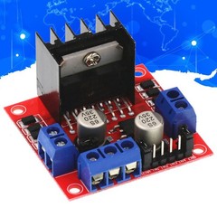 For L298N Dual H-Bridge DC Motor Driver Module with 5V Regulator Support