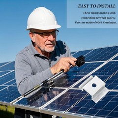 alptaoveture Solar Panel Mid Clamps Solar Panel Bracket Aluminum Solar Mid Cl…
