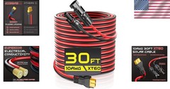 High-Efficiency 30FT 10AWG XT60 Solar Extension Cable