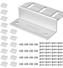 16 Units For Solar Panel Mounting Brackets, Z Bracket Sets for RV, Trailer, Boat
