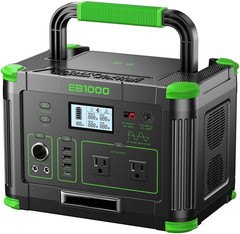 1000W Solar Generator 999Wh, Portable Power Station with 60W USB-C PD Output, 11