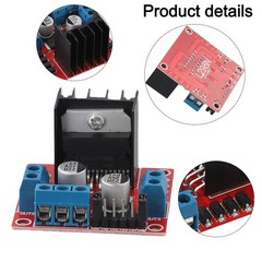 For L298N Dual H-Bridge DC Motor Driver Module with 5V Regulator Support