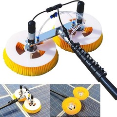 Solar Panel Cleaning Machine Double Head Retractable Photovoltaic Panels Brush