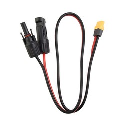 Charging Cable Connection Cable Female Solar Panel PVC Safe Tinned Copper 0.6m
